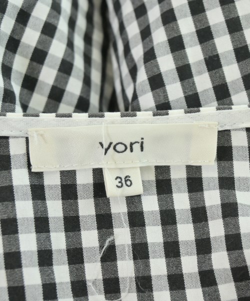 yori（ヨリ）ブラウス 黒 サイズ:36(S位) レディース/2200702782060