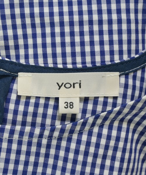 yori（ヨリ）ブラウス 紺 サイズ:38(M位) レディース/2200706757040