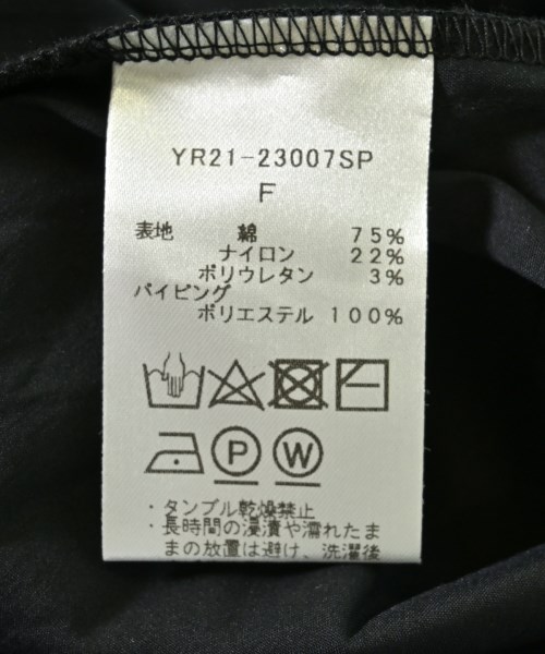 yori（ヨリ）ブラウス 黒 サイズ:F レディース/2200709068051