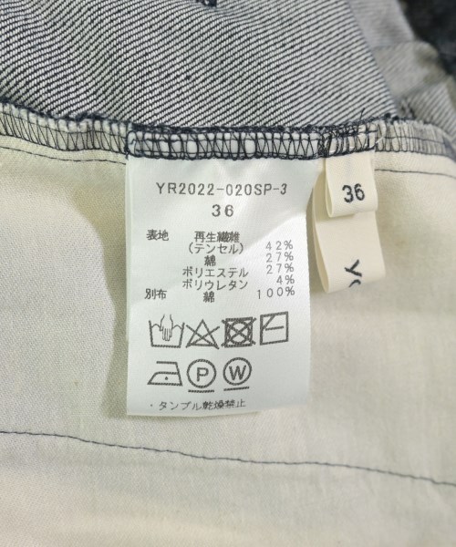 yori（ヨリ）デニムパンツ 紺 サイズ:36(S位) レディース/2200706907155