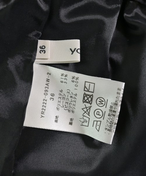 yori（ヨリ）スラックス 黒 サイズ:36(S位) レディース/2200706169010