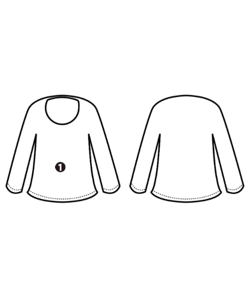 yori（ヨリ）ブラウス 紺 サイズ:36(S位) レディース/2200665285011