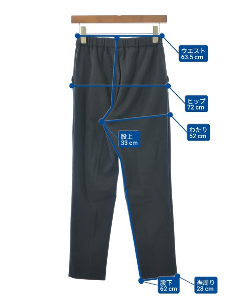 yori（ヨリ）スラックス 紺 サイズ:36(S位) レディース/2200665285028