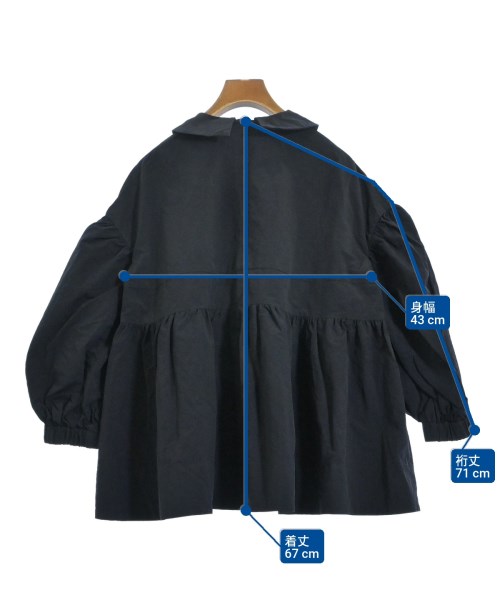 yori（ヨリ）ブラウス 紺 サイズ:F レディース/2200667643017