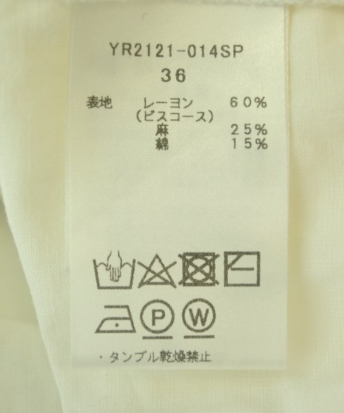 yori（ヨリ）ブラウス 白 サイズ:36(S位) レディース/2200717308071