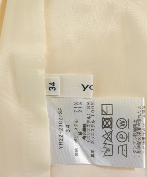 yori（ヨリ）その他 黄 サイズ:34(XS位) レディース/2200719040160