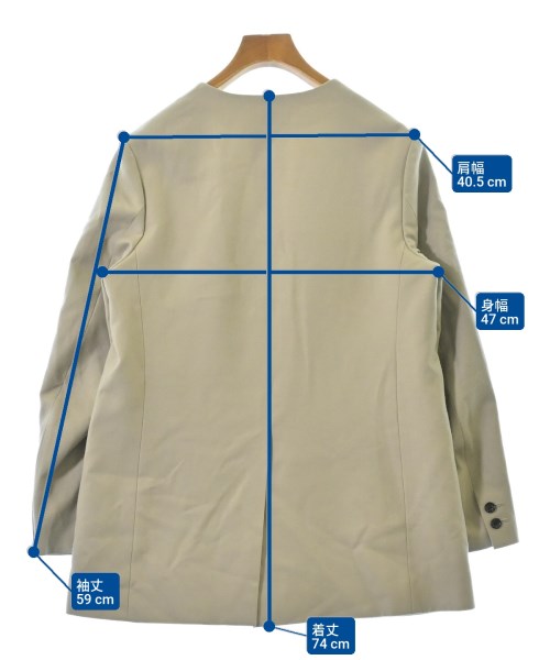 Graphpaper（グラフペーパー）ノーカラージャケット グレー サイズ:00(XXS位) レディース/2200673931016