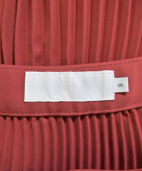 Graphpaper（グラフペーパー）ロング・マキシ丈スカート 赤 サイズ:00(XS位) レディース/2200657519032