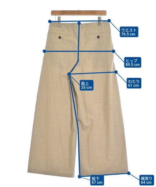 Graphpaper（グラフペーパー）スラックス ベージュ サイズ:00(XS位) レディース/2200668878111