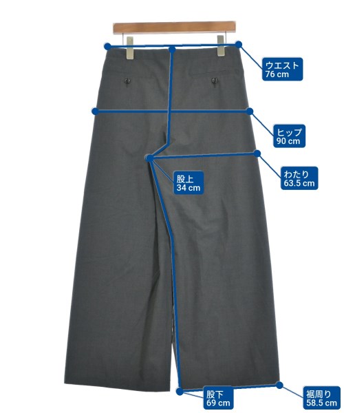 Graphpaper（グラフペーパー）スラックス グレー サイズ:00(XS位) レディース/2200668878128