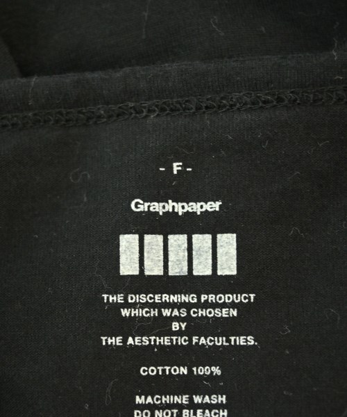 Graphpaper（グラフペーパー）Tシャツ・カットソー 黒 サイズ:F レディース/2200679929246