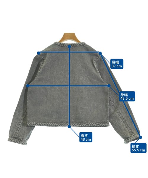 THIRD MAGAZINE（サードマガジン）デニムジャケット グレー サイズ:9(M位) レディース/2200640446024