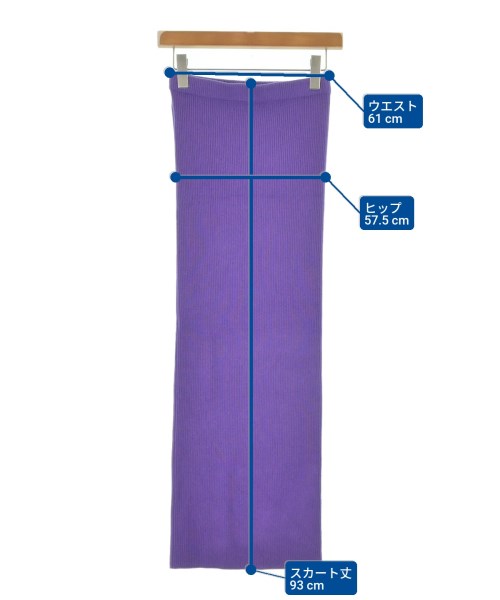 THIRD MAGAZINE（サードマガジン）ロング・マキシ丈スカート 紫 サイズ:9(M位) レディース/2200641672064