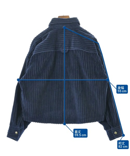 THIRD MAGAZINE（サードマガジン）カジュアルジャケット 紺 サイズ:9(M位) レディース/2200669073089