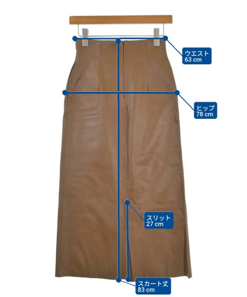 THIRD MAGAZINE（サードマガジン）ロング・マキシ丈スカート 茶 サイズ:2(M位) レディース/2200674234062