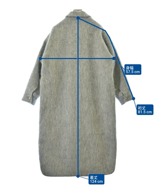 THIRD MAGAZINE（サードマガジン）シャツワンピース グレー サイズ:9(M位) レディース/2200653128047