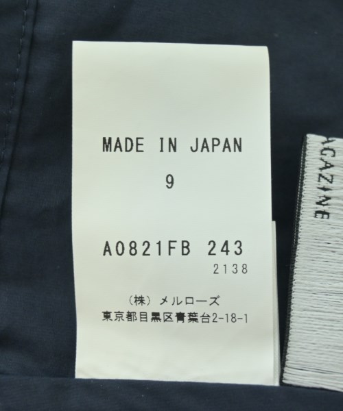 THIRD MAGAZINE（サードマガジン）ブラウス 紺 サイズ:9(M位) レディース/2200709272076