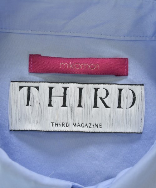 THIRD MAGAZINE（サードマガジン）カジュアルシャツ 青 サイズ:9(M位) レディース/2200700303076