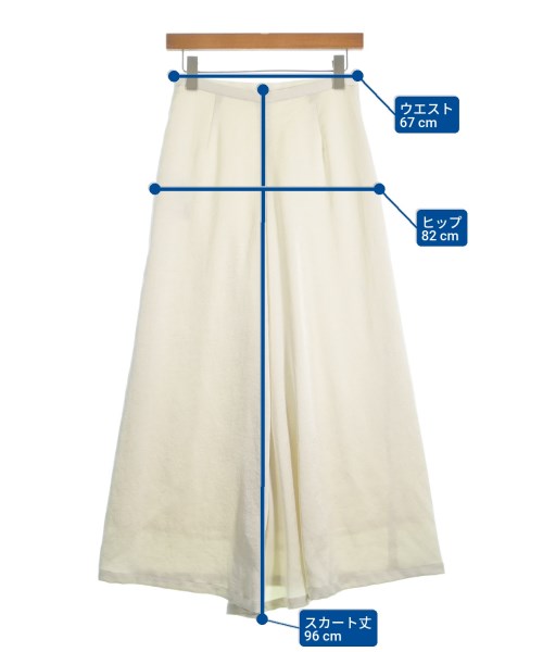 THIRD MAGAZINE（サードマガジン）ロング・マキシ丈スカート 白 サイズ:2(M位) レディース/2200663236183