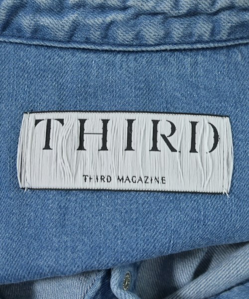 THIRD MAGAZINE（サードマガジン）カジュアルシャツ 青 サイズ:9(M位) レディース/2200729050098