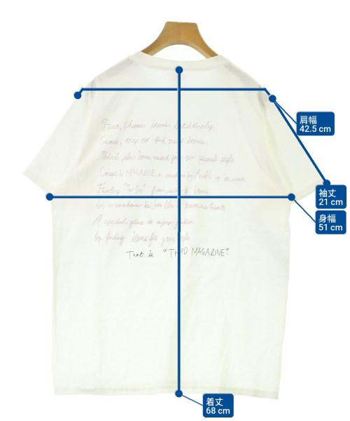 THIRD MAGAZINE（サードマガジン）Tシャツ・カットソー 白 サイズ:9(M位) レディース/2200683372038