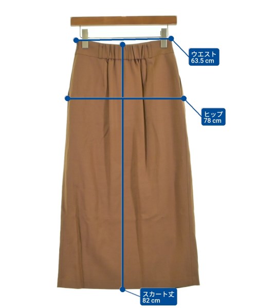 Doneeyu（ドニーユ）ロング・マキシ丈スカート 茶 サイズ:36(S位) レディース/2200608621067