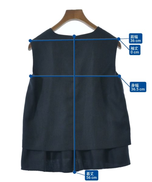 Doneeyu（ドニーユ）ブラウス 紺 サイズ:38(M位) レディース/2200654411186