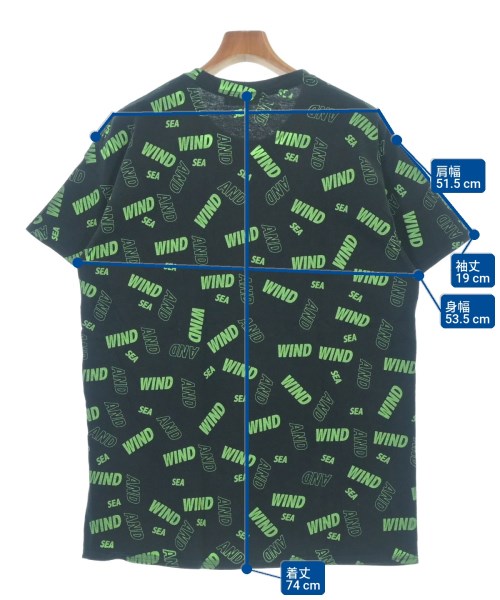 WIND AND SEA（ウィンダンシー）Tシャツ・カットソー 黒 サイズ:L メンズ/2200629350120