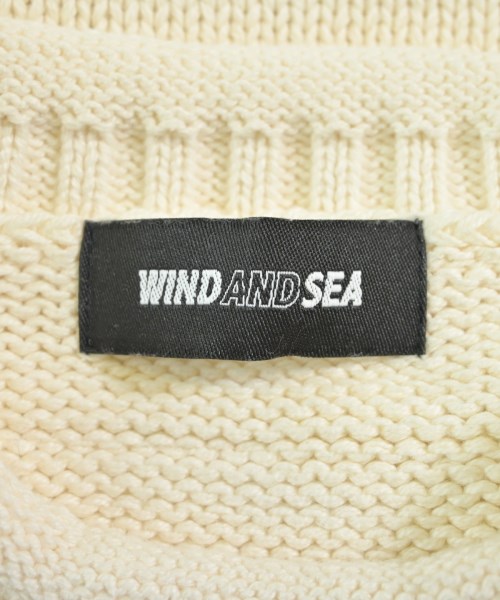 WIND AND SEA（ウィンダンシー）ニット・セーター 白 サイズ:S メンズ/2200611483034