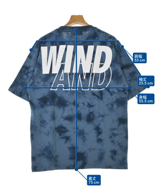 WIND AND SEA（ウィンダンシー）Tシャツ・カットソー 紺 サイズ:L メンズ/2200611483065