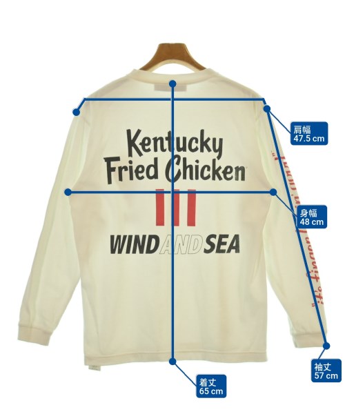 WIND AND SEA（ウィンダンシー）Tシャツ・カットソー 白 サイズ:S メンズ/2200608253107