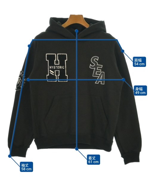 WIND AND SEA（ウィンダンシー）パーカー 黒 サイズ:S メンズ/2200608253244