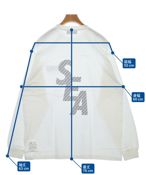 WIND AND SEA（ウィンダンシー）Tシャツ・カットソー 白 サイズ:L メンズ/2200616771082