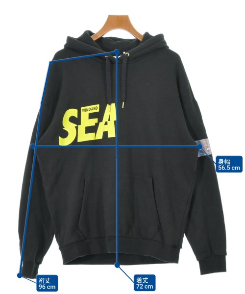 WIND AND SEA（ウィンダンシー）パーカー 黒 サイズ:L メンズ/2200617669296