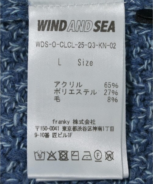 WIND AND SEA（ウィンダンシー）ニット・セーター 青 サイズ:L メンズ/2200604219015
