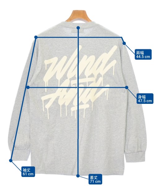 WIND AND SEA（ウィンダンシー）Tシャツ・カットソー グレー サイズ:M メンズ/2200670155408