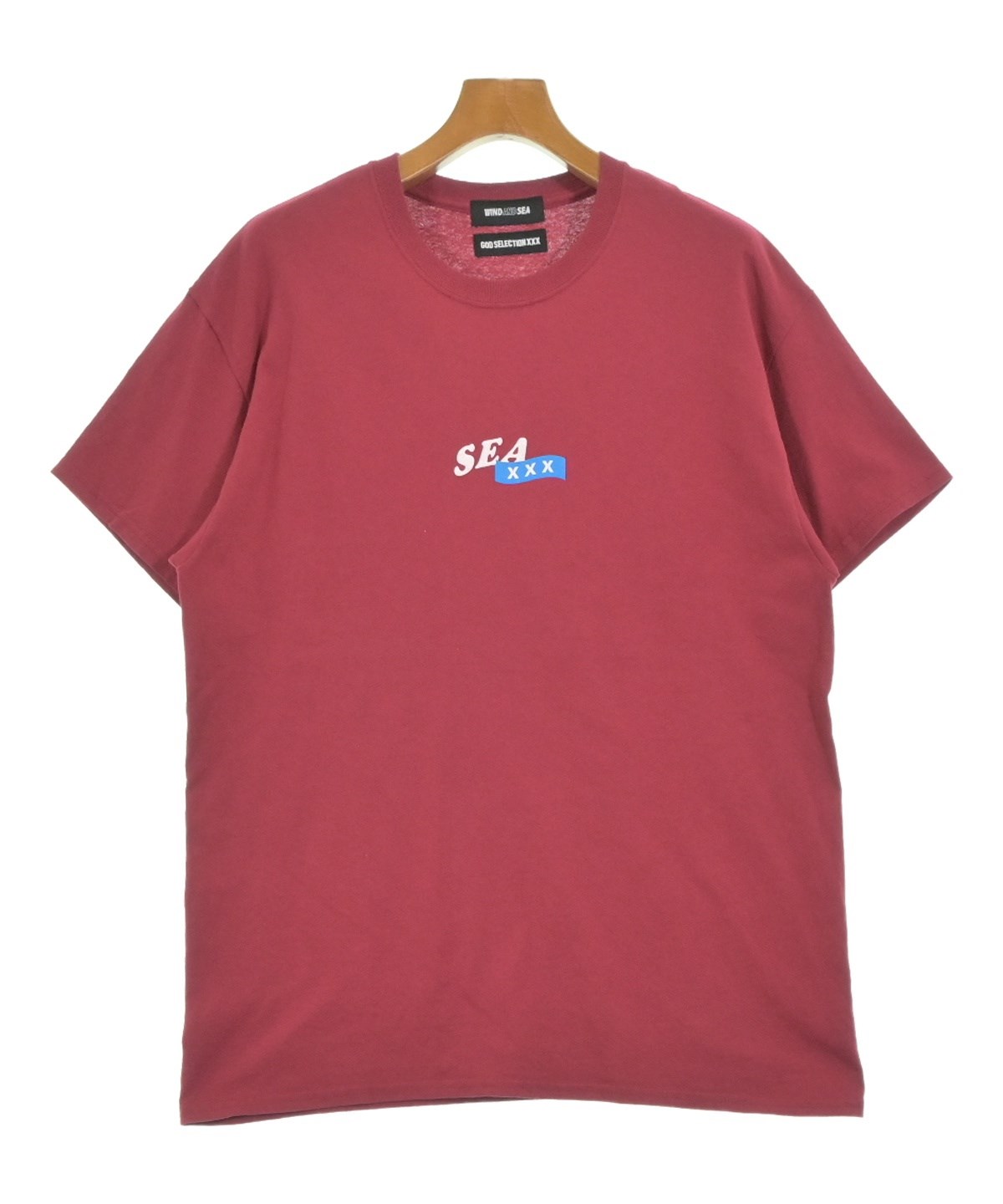 wind and sea ウィンダンシー T-SHIRT 赤色 WIND AND SEA（ウィンダンシー）Tシャツ・カットソー 赤 サイズ:L