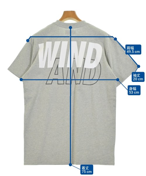 WIND AND SEA（ウィンダンシー）Tシャツ・カットソー グレー サイズ:L メンズ/2200678706046