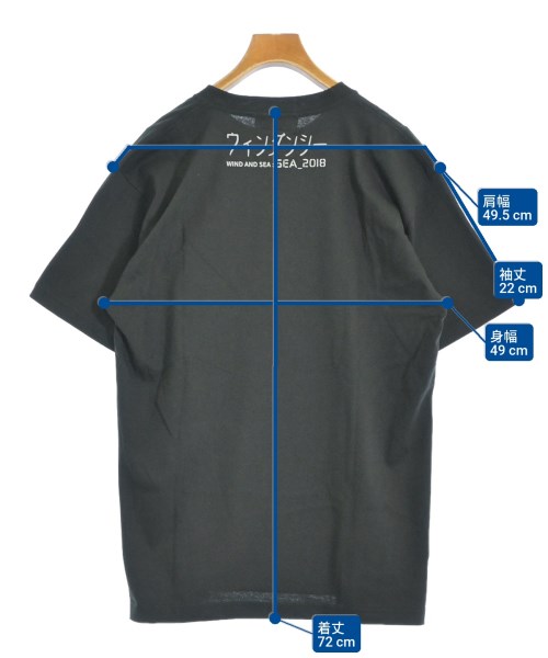 WIND AND SEA（ウィンダンシー）Tシャツ・カットソー 黒 サイズ:L メンズ/2200675068116