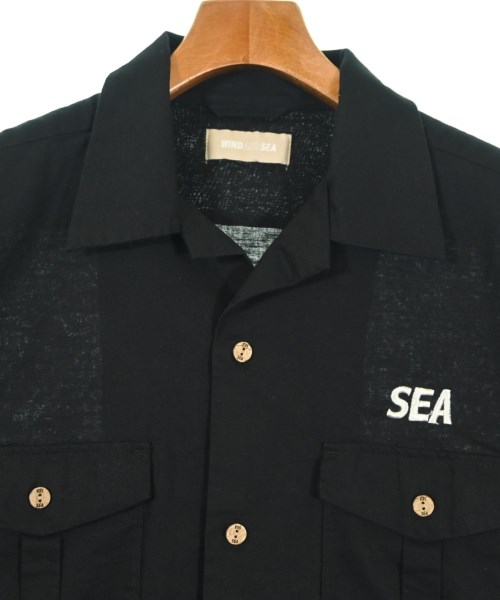 WIND AND SEA（ウィンダンシー）カジュアルシャツ 黒 サイズ:L メンズ/2200675068321