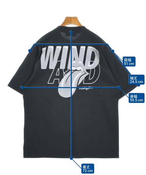 WIND AND SEA（ウィンダンシー）Tシャツ・カットソー 黒 サイズ:M メンズ/2200679896043