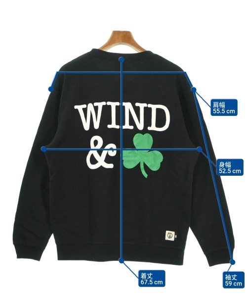 WIND AND SEA（ウィンダンシー）スウェット 黒 サイズ:M メンズ/2200693947028