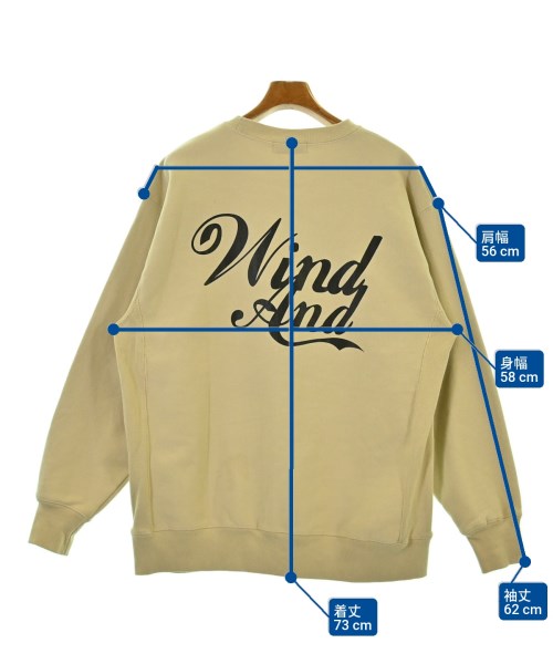 WIND AND SEA（ウィンダンシー）スウェット ベージュ サイズ:XL メンズ/2200694452040
