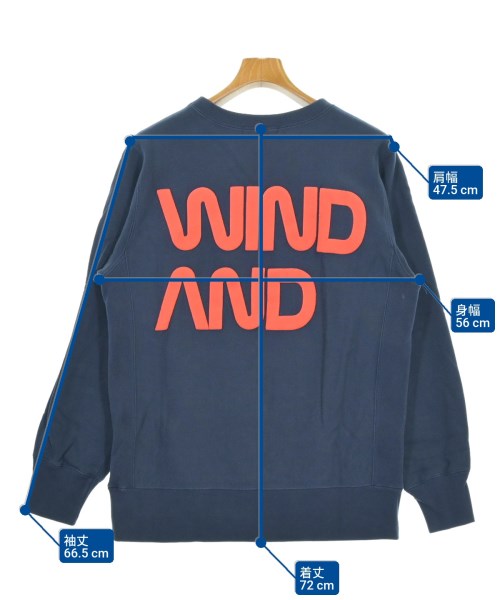 WIND AND SEA（ウィンダンシー）スウェット 紺 サイズ:M メンズ/2200692650226