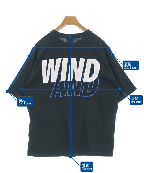WIND AND SEA（ウィンダンシー）Tシャツ・カットソー 黒 サイズ:L メンズ/2200701172039