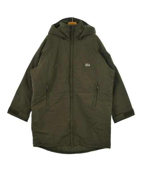 WIND AND SEA(ウィンダンシー)ダウンコート カーキ サイズ:L/2200661341018