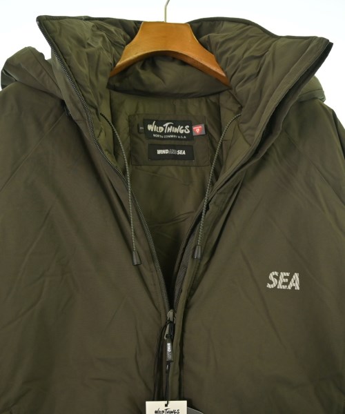 WIND AND SEA（ウィンダンシー）ダウンコート カーキ サイズ:L メンズ/2200661341018