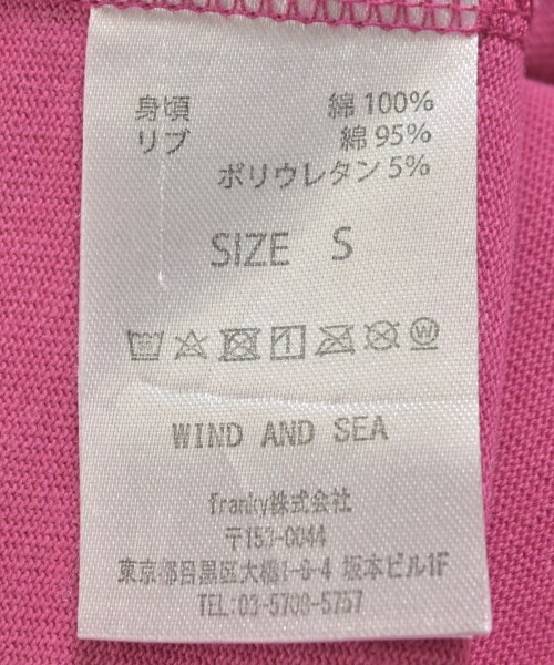 WIND AND SEA（ウィンダンシー）Tシャツ・カットソー ピンク サイズ:S メンズ/2200715303030