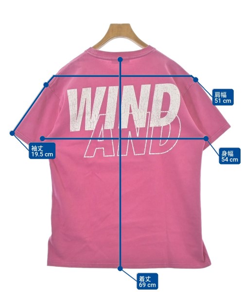 WIND AND SEA（ウィンダンシー）Tシャツ・カットソー ピンク サイズ:S メンズ/2200715303030