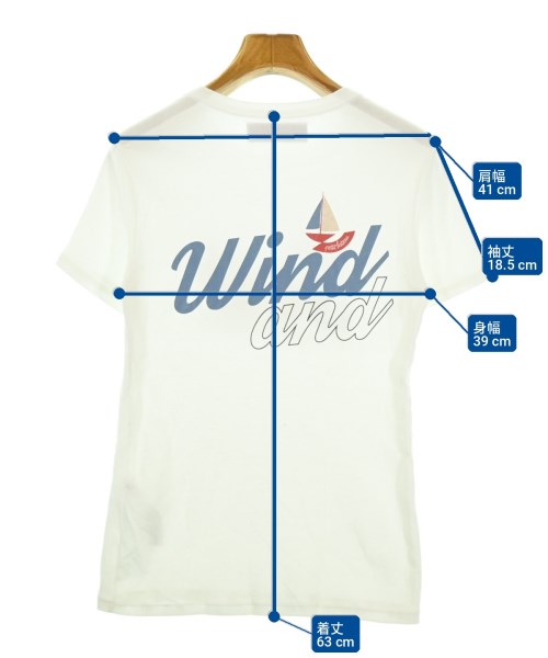 WIND AND SEA（ウィンダンシー）Tシャツ・カットソー 白 サイズ:S レディース/2200714307060